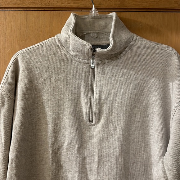 Paradise Collection Tommy Bahama Men’s Quarter Zip Pullover Sweatshirt Tan Large - Picture 2 of 12